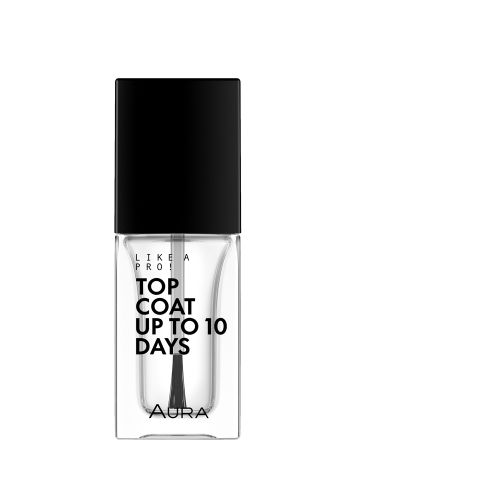 AURA Like a PRO! Top Coat Up To 10 Days nadlak završni sloj za produženo trajanje laka  slika 1