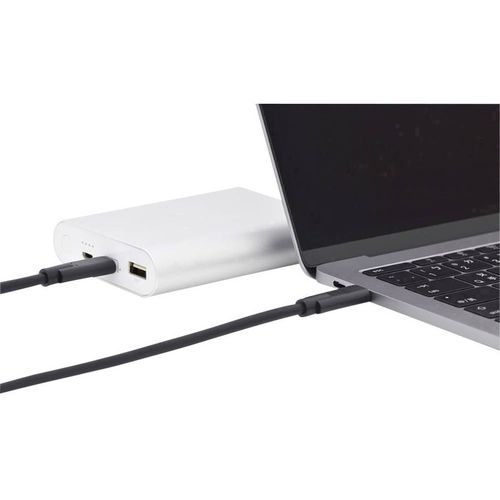 ednet USB 3.1 (Gen 2) Priključni kabel [1x Muški konektor USB-C™ - 1x Muški konektor USB-C™] 1 m Crna dvostruko zaštićen slika 2