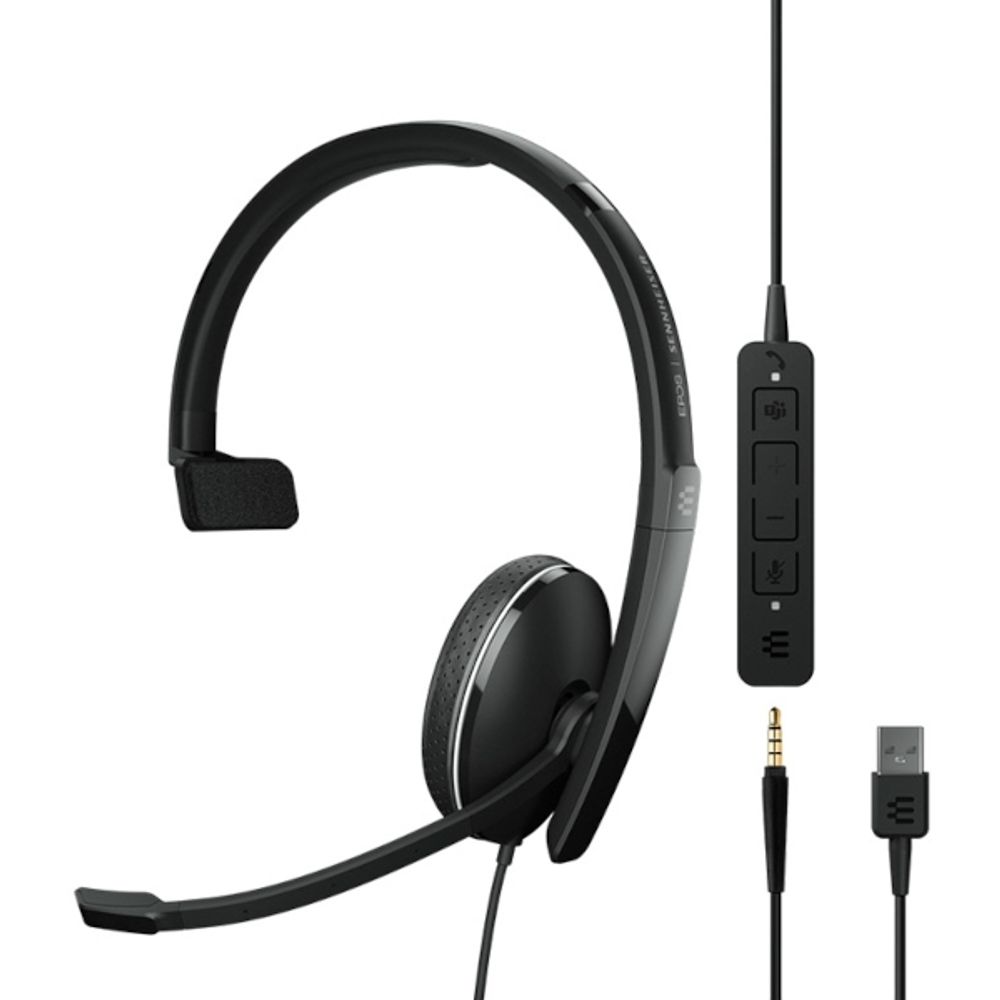 EPOS ADAPT 135T USB II, mono žična naglavna slušalka slika 1