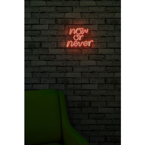 Wallity Ukrasna plastična LED rasvjeta, Now or Never - Red slika 13