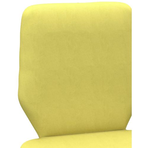 Blagovaonske stolice od tkanine 6 kom boja limete / žuta slika 22