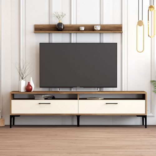 Woody Fashion TV jedinica, Istanbul - Walnut, Cream slika 1