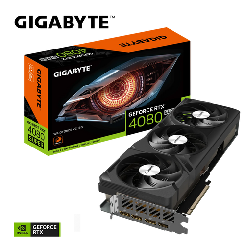 Graphics card GIGABYTE GeForce RTX 4080 SUPER WINDFORCE V2 16G, 16GB GDDR6X, PCI-E 4.0 slika 1