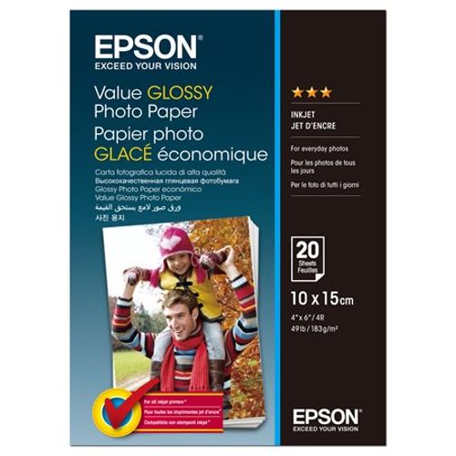 EPSON Value Photo Paper 10x15cm 20 sheet C13S400037 slika 1