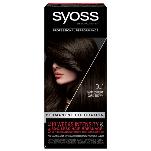 SYOSS boja za kosu 3-1 Dark brown  slika 1