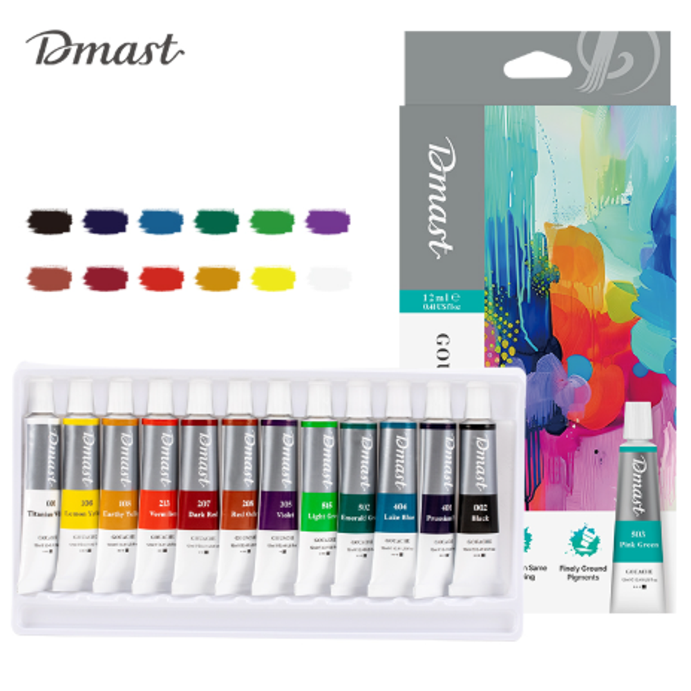 Pebeo Gouache tempere 12ml DMAST 1/12 EC320-12 slika 1