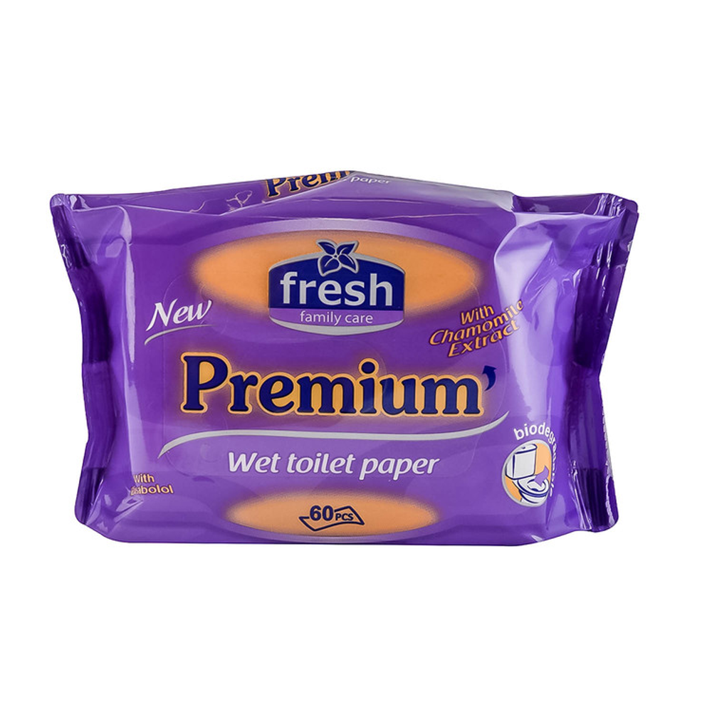 Fresh vlažni toaletni papir Premium 60kom slika 1