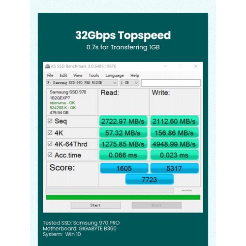 Ugreen 70504 M2 / M.2 NVME na PCI-E 3.0 ekspanzijska kartica s podrškom za M.2 SATA slika 8