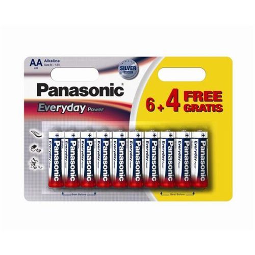 Panasonic baterije LR6EPS/10BW-AA 10 kom 6+4F Alkalne Ever slika 1