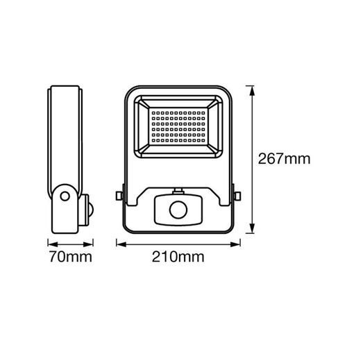 LEDVANCE LED reflektor Flood senzor 50W 3000k beli slika 3