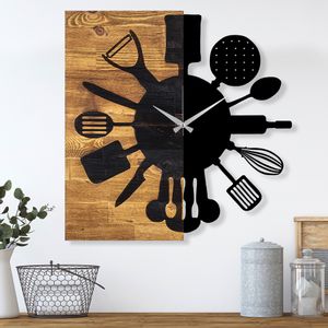 Wallity Ukrasni drveni zidni sat, Wooden Clock 32