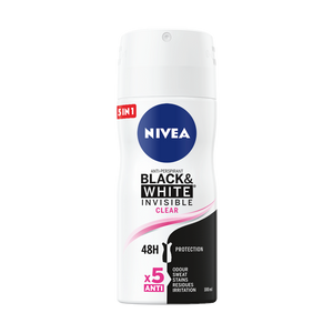 NIVEA Black&White Invisible Clear dezodorans u spreju 100ml