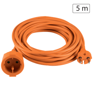 home Produžni strujni kabel 1 utičnica, 5m, H05VV-F 3G 1,5mm² - NV 2-5/OR/1.5