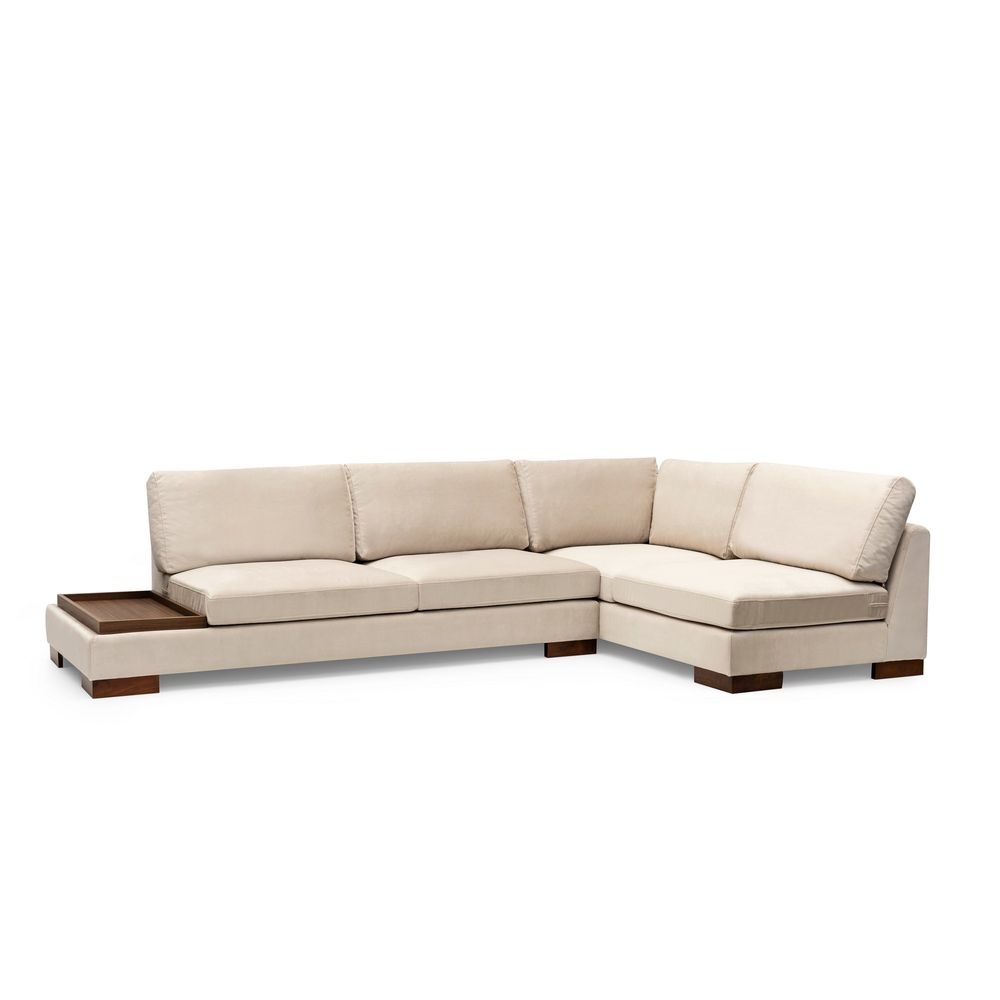 Ugaona Sofa 'Tulip Corner Right' bez Pufa - Bež Boja slika 8