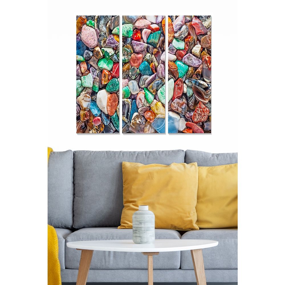 Dekorativna MDF Slika u Više Boja (Set od 3 Komada) - MDF157690019 slika 1