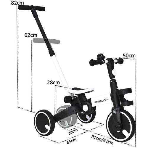 Tricikl FREEDOM 3u1 - plava slika 8