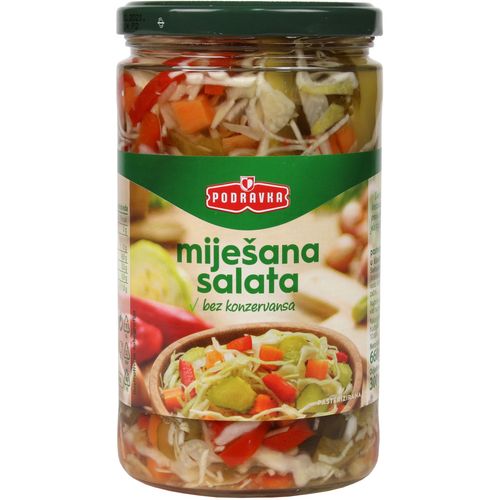 Podravka miješana salata staklenka 660 g slika 1