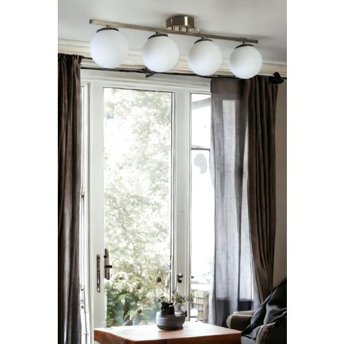 Yeni Can 4 Lü Mat Krom Beyaz Camlı Avize Matte Chrome
White Chandelier slika 2