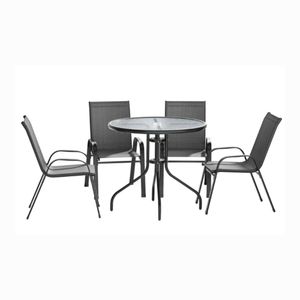 Metalni vrtni set stol Cancun + 4 stolic