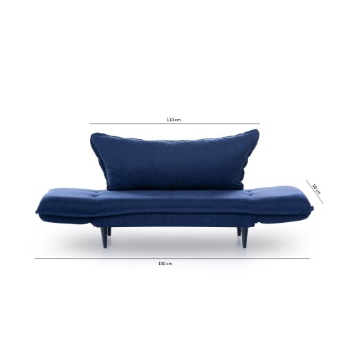 Atelier Del Sofa Dvosjed na razvlačenje, Mornarsko plava, Vino Daybed - Navy Blue \GR125\01 slika 14