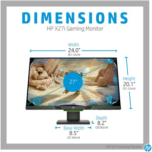 HP X27i monitor 27" 8GC08AAR#ABB QHD 2K Gaming  slika 8