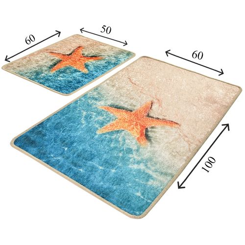 Stella Multicolor Bathmat Set (2 Pieces) slika 3