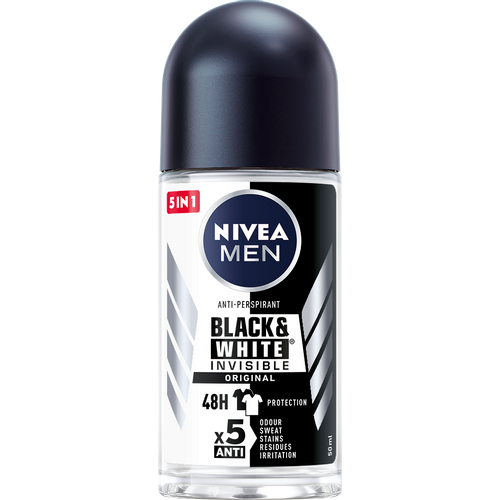 NIVEA Men Black & White Invisible dezodorans roll-on 50ml slika 1