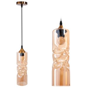 TOOLIGHT Viseća staklena stropna svjetiljka APP901-1CP zlatna