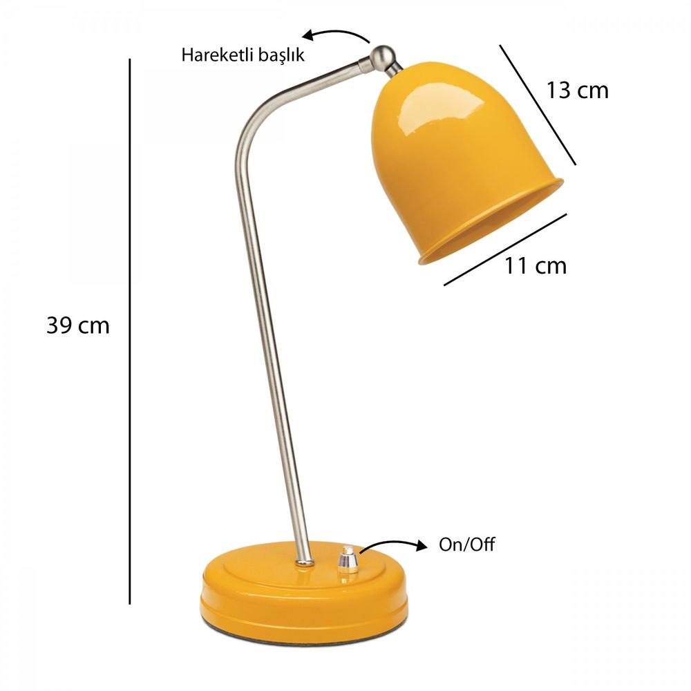 241285 Žuta Stolna Lampa slika 3