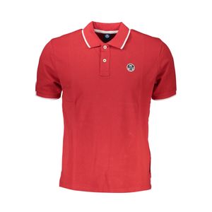 NORTH SAILS MEN'S RED SHORT SLEEVED POLO SHIRT