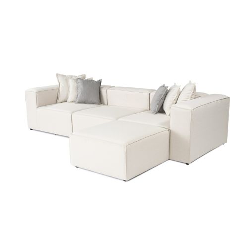 Frida 4 - Ecru Ecru Corner Sofa slika 4