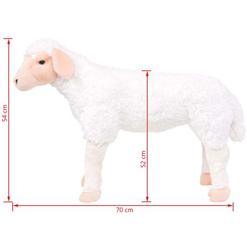 Stojeća plišana igračka ovca bijela XXL slika 3