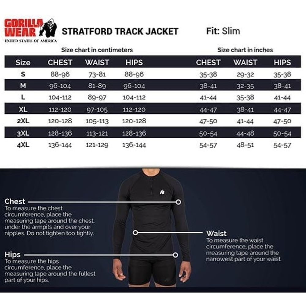 Gorilla Wear STRATFORD Trenerka gornji dio, Crna slika 5
