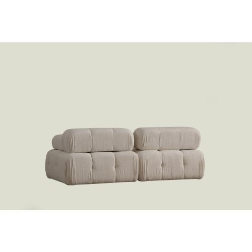 Atelier Del Sofa Dvosjed, Doblo 2 Seater ( L1-1R) Cream Bouclette slika 4