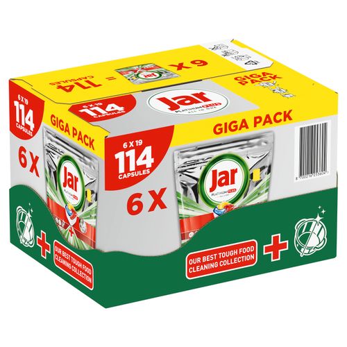 Jar PlatinumPlus limun tablete za perilicu posuđa Gigabox 6x19,  XXL 114 kom slika 1