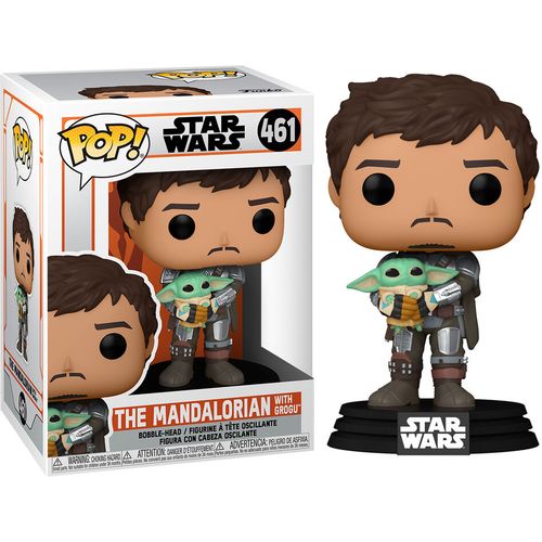 POP figure Star Wars Mandalorian Mando Holding Child slika 1