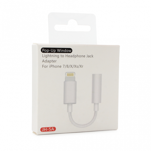 Adapter iPhone lightning na 3.5mm HQ za slusalice beli slika 3