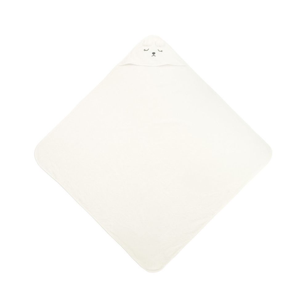 Bathfriends ručnik za djecu 100x100 medo bijeli slika 1