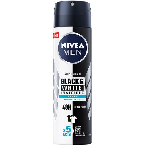 NIVEA Men Dezodorans Invisible for Black & White Fresh 150 ml slika 1