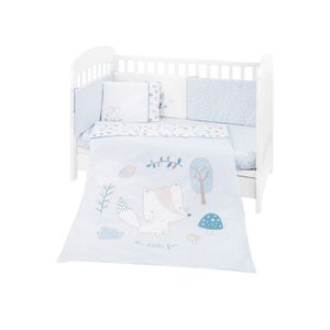 Kikka Boo Set posteljine sa ogradicom Bear With Me 60x120cm, Little Fox