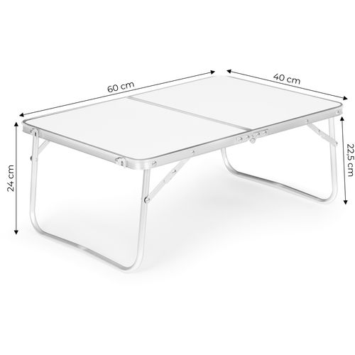 Modernhome sklopivi turistički stol, 60x40 cm ,bijeli slika 8