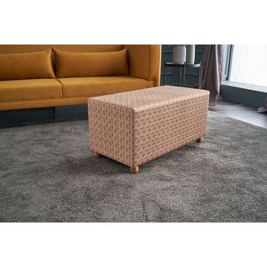 Flora Puf Uzun Multicolor Pouffe