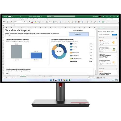 Monitor LENOVO ThinkVision P27q-30 27" / QHD / IPS / 75Hz / 4ms (crni) slika 1