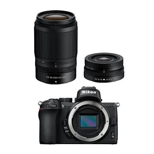 Nikon Z50 + 16-50mm f/3.5-6.3 VR + 50-250mm f/4.5-6.3 VR + torba slika 1