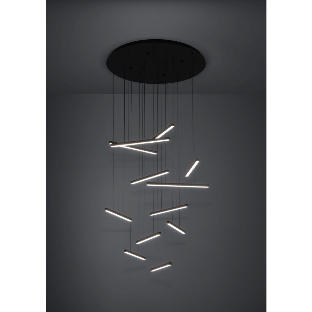 Luster LINDOZA LED-HL/12 Crni slika 2