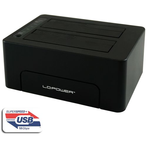 HDD DOCKING LC-DOCK-C USB3.1 Gen.2 2.5/3.5" HDD/SSD Black slika 1