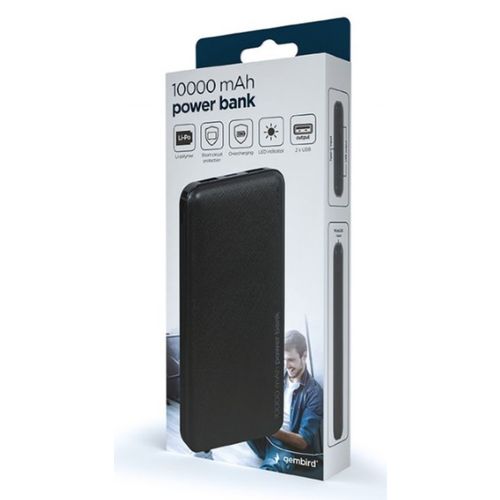 PB10-02 Gembird power bank 10000mAh 2xUSB, LED slika 4