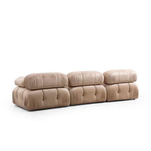 Atelier Del Sofa Trosjed, Krem, Bubble 3 Seater ( L1-O1-1R) - Velvet slika 2