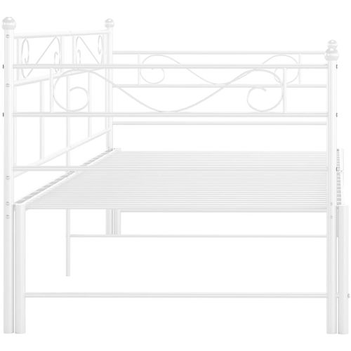 Okvir za krevet na razvlačenje bijeli metalni 90 x 200 cm slika 17