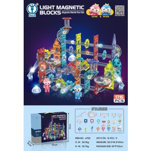 Magnetni blokovi Luminous Ball - 176 elemenata